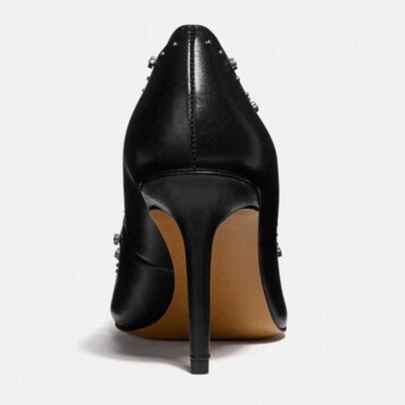 NWT Coach Waverly 85MM TRSTD LTR Black size 8B w box and dust bag - Picture 4 of 11